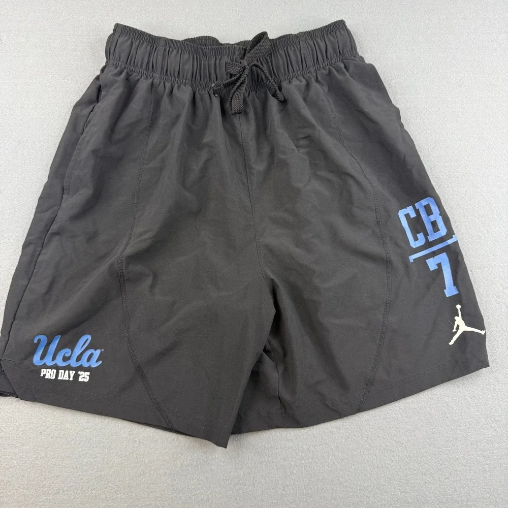 Jordan UCLA Player‎ Issued Pro Day '25 Athletic Shorts Mens Large Black Dri-FIT